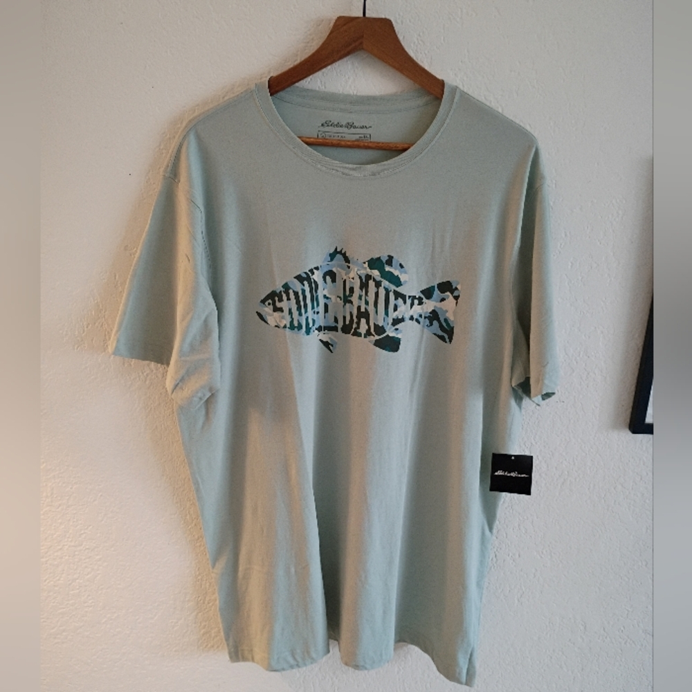 Eddie Bauer Men's Seafoam Graphic Tee